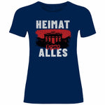 Deutschland T-Shirt 'Heimat über Alles' Damen PatriotenPrint