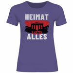 Deutschland T-Shirt 'Heimat über Alles' Damen PatriotenPrint