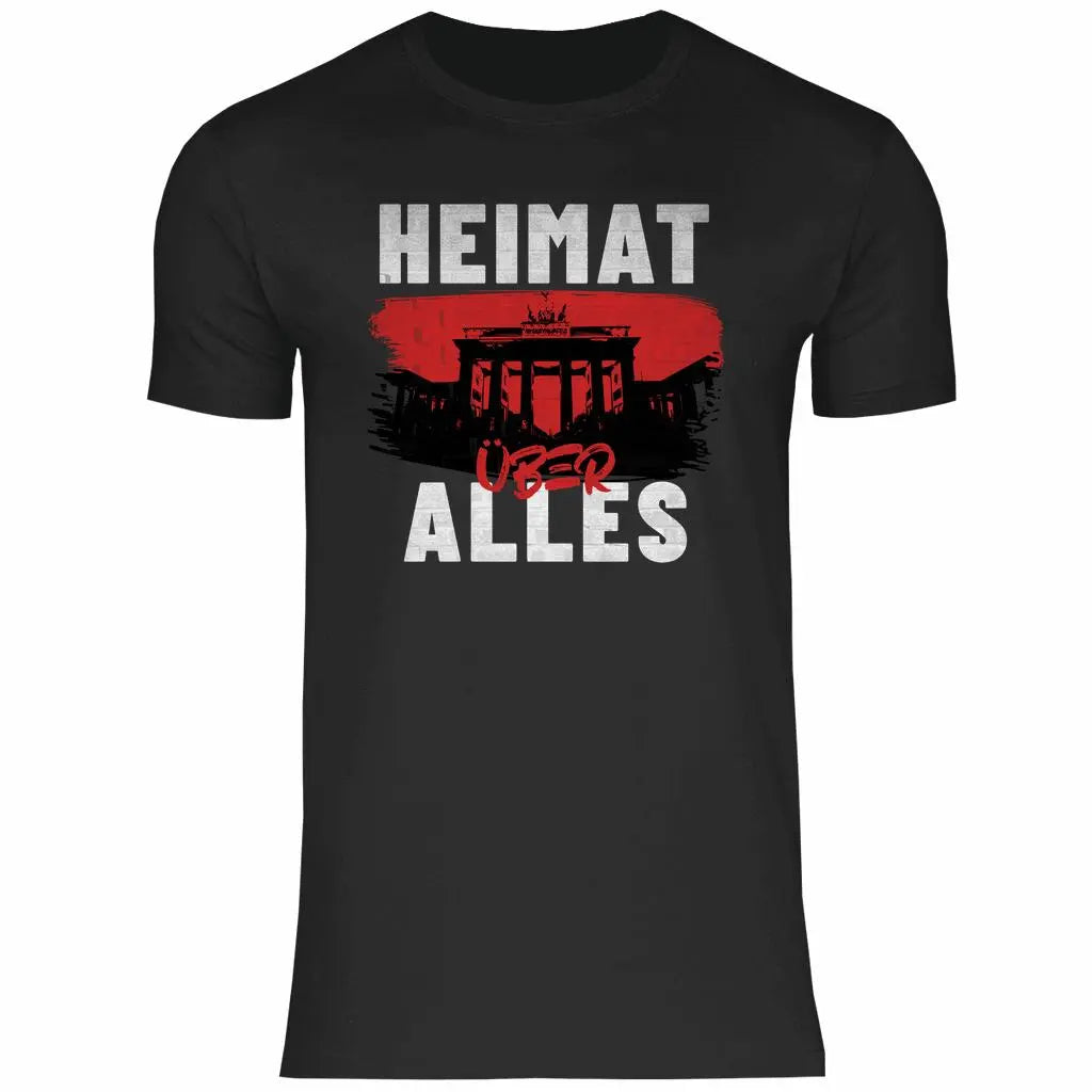 Deutschland T-Shirt 'Heimat über Alles' Herren PatriotenPrint
