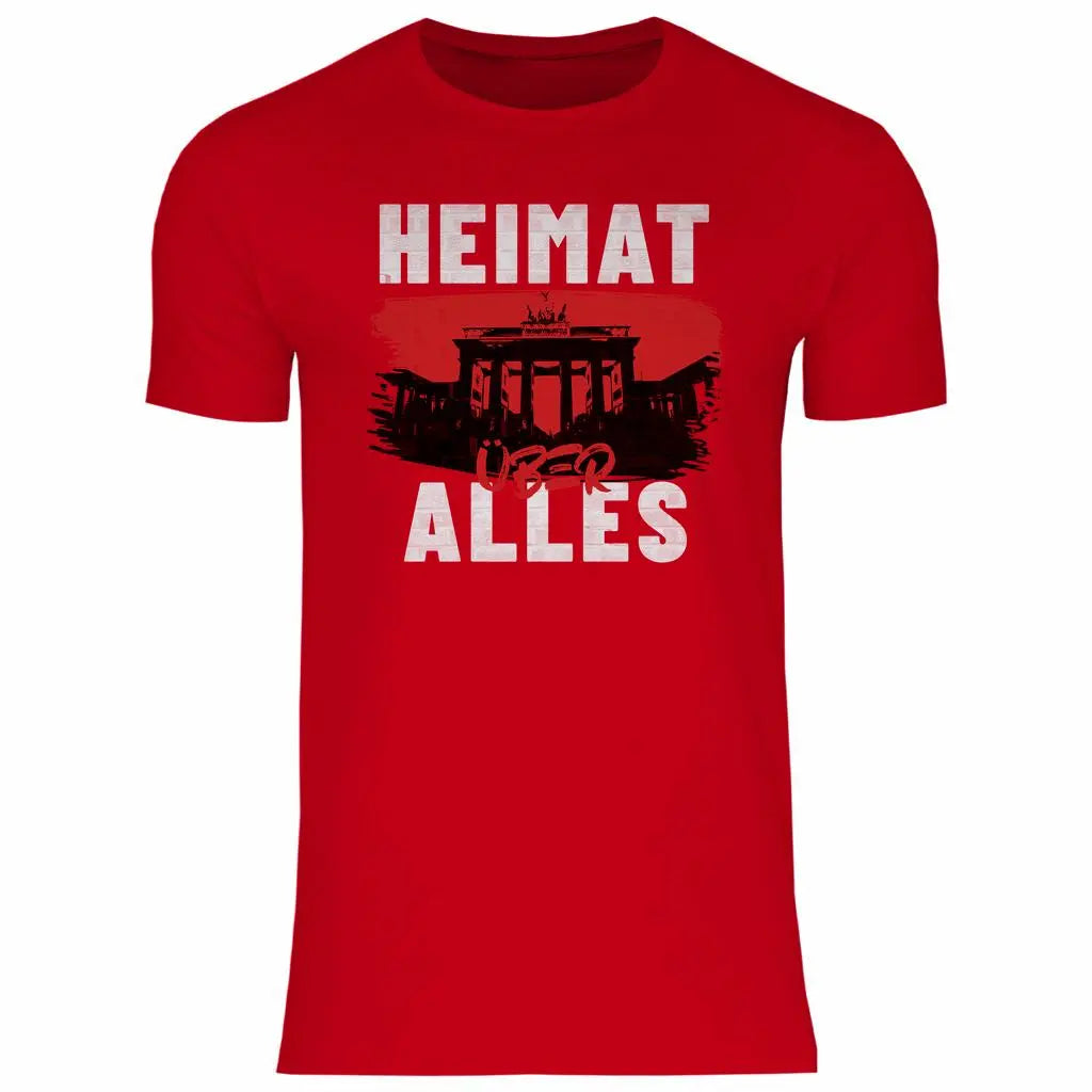Deutschland T-Shirt 'Heimat über Alles' Herren PatriotenPrint