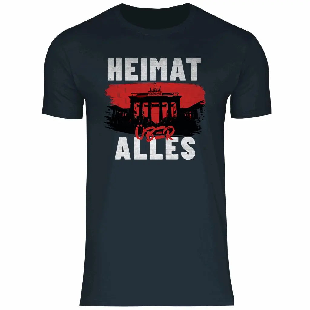 Deutschland T-Shirt 'Heimat über Alles' Herren PatriotenPrint