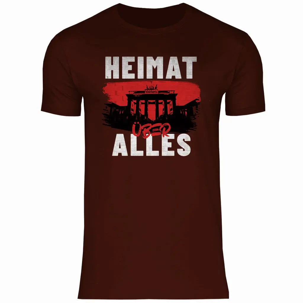 Deutschland T-Shirt 'Heimat über Alles' Herren PatriotenPrint