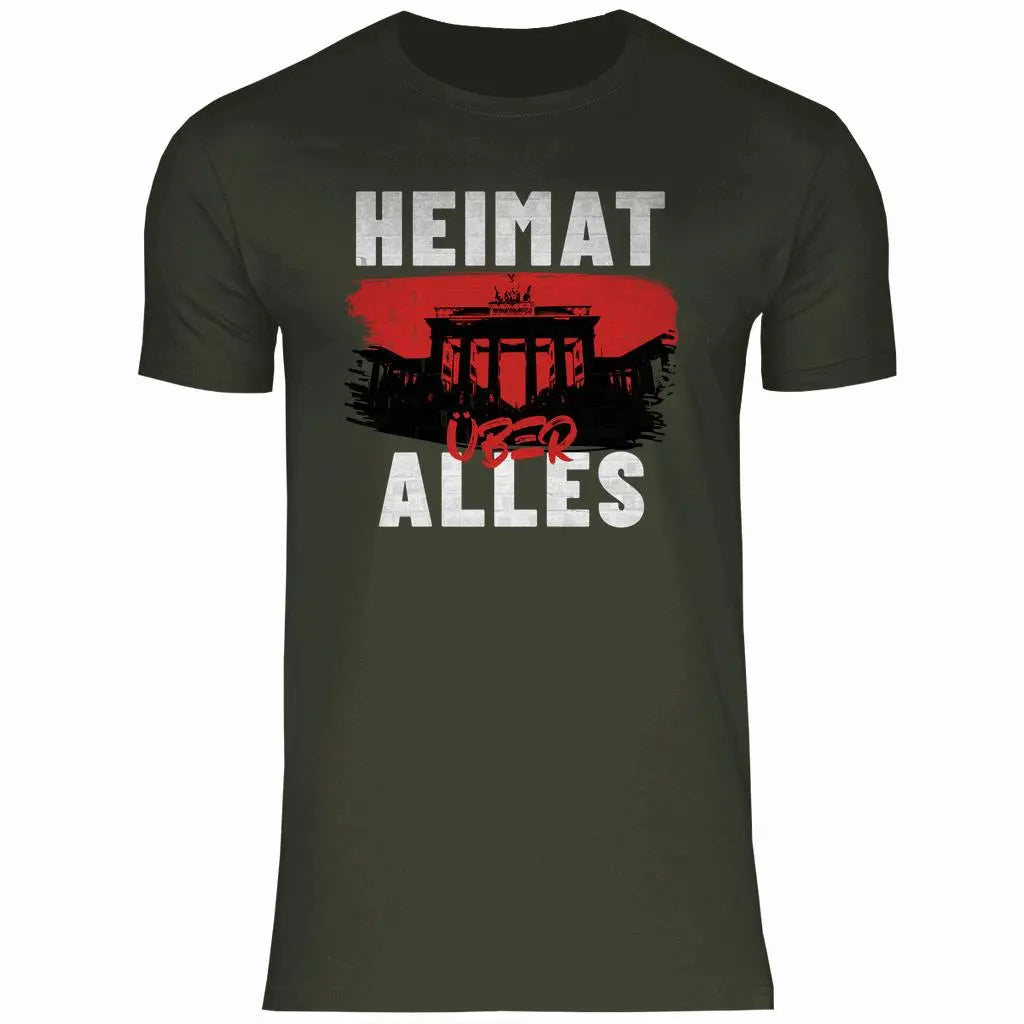 Deutschland T-Shirt 'Heimat über Alles' Herren PatriotenPrint
