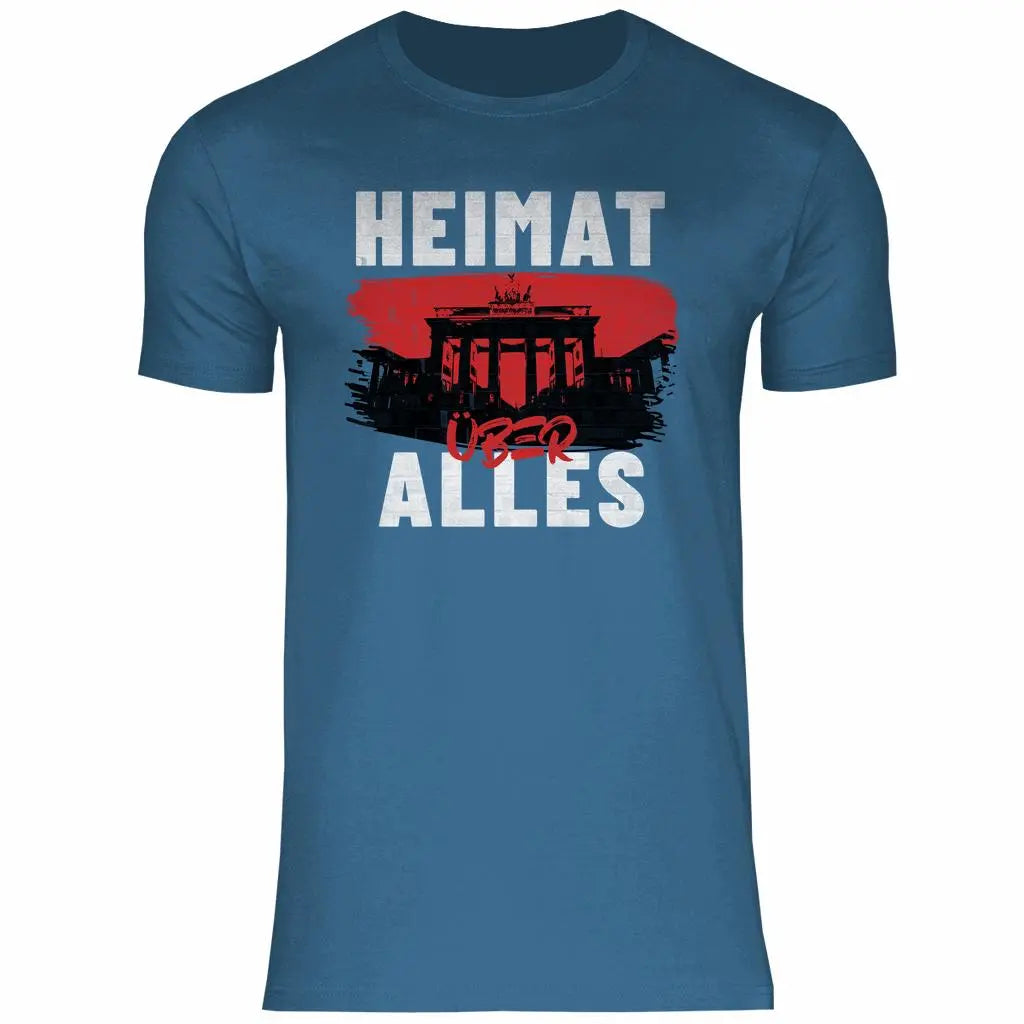 Deutschland T-Shirt 'Heimat über Alles' Herren PatriotenPrint