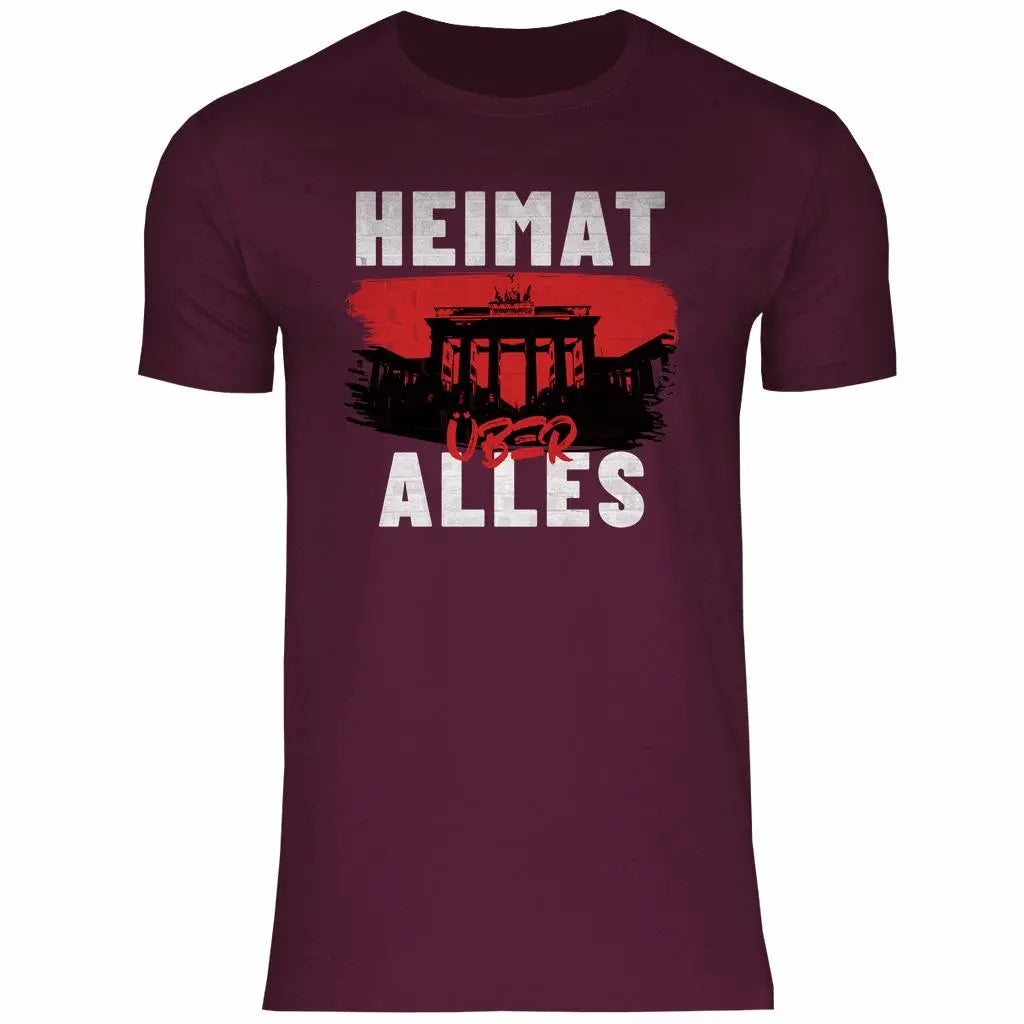Deutschland T-Shirt 'Heimat über Alles' Herren PatriotenPrint