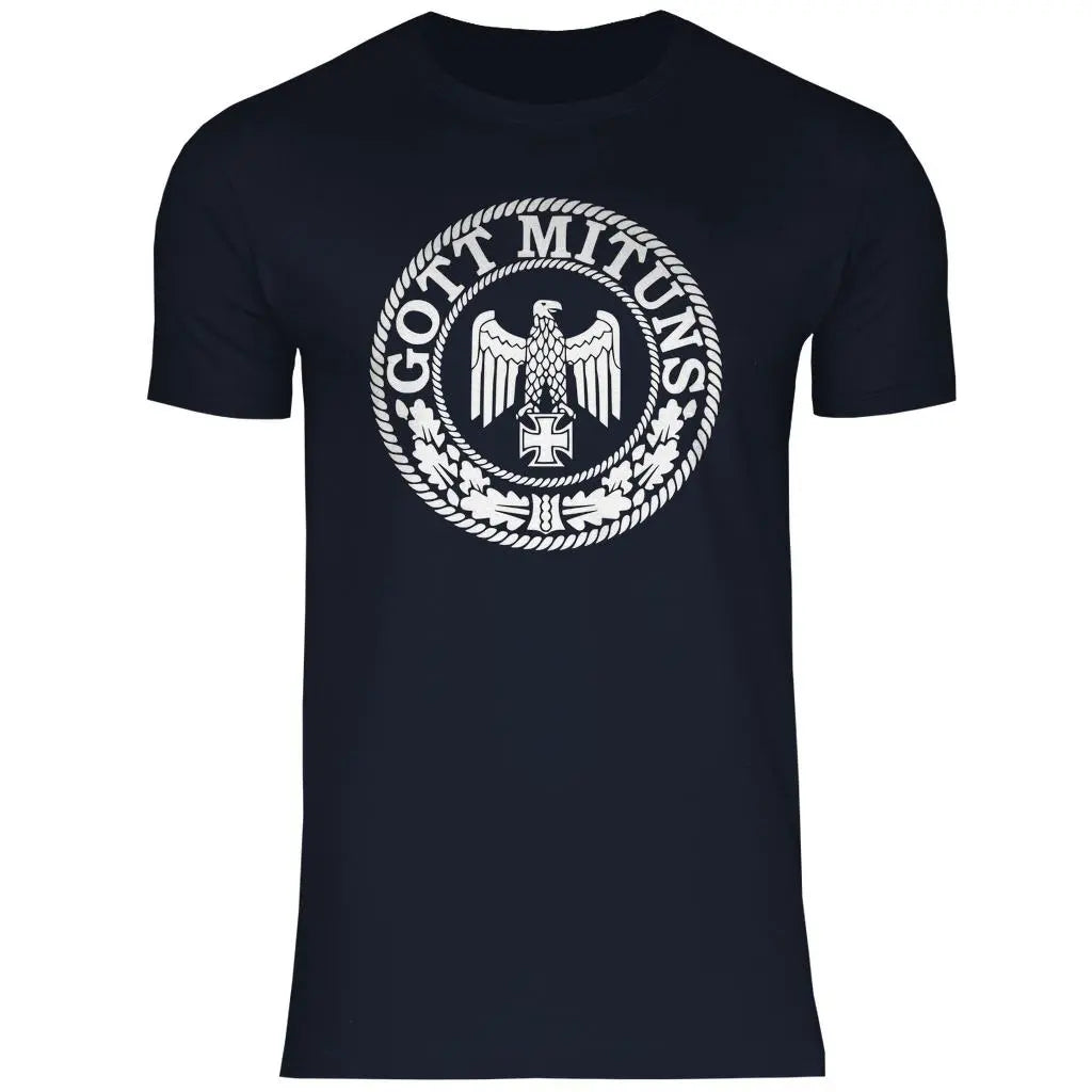 Eisernes Kreuz T-Shirt 'Gott Mit Uns' Herren PatriotenPrint