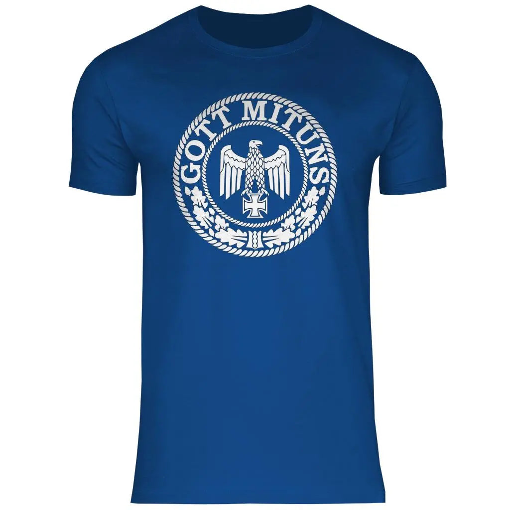 Eisernes Kreuz T-Shirt 'Gott Mit Uns' Herren PatriotenPrint