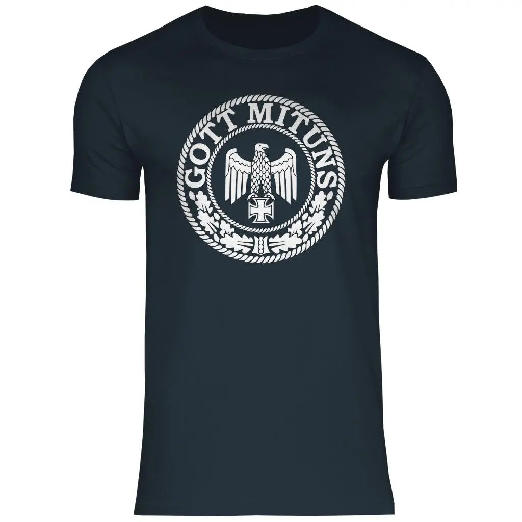 Eisernes Kreuz T-Shirt 'Gott Mit Uns' Herren PatriotenPrint
