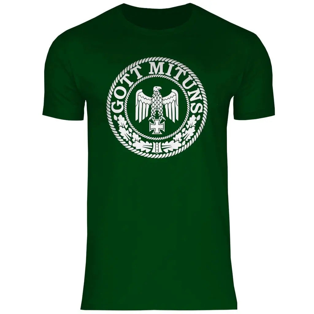 Eisernes Kreuz T-Shirt 'Gott Mit Uns' Herren PatriotenPrint