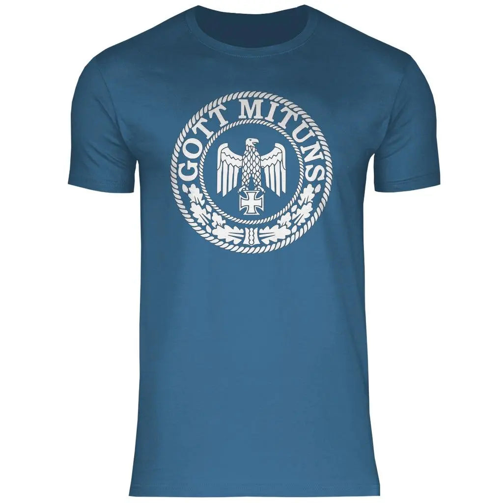 Eisernes Kreuz T-Shirt 'Gott Mit Uns' Herren PatriotenPrint