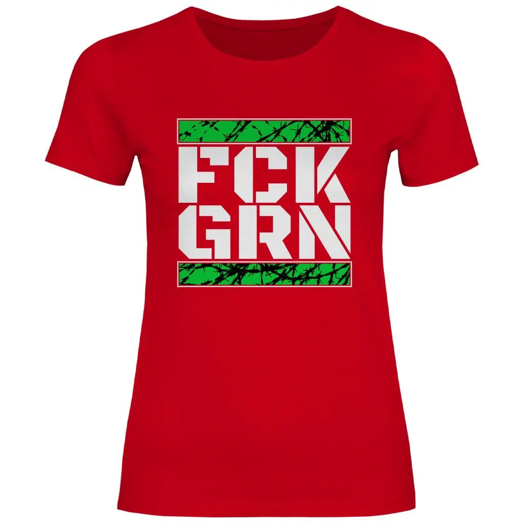 FCK GRN T-Shirt Damen PatriotenPrint