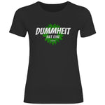FCK Grüne T-Shirt 'Dummheit hat eine Farbe' Damen PatriotenPrint