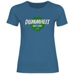 FCK Grüne T-Shirt 'Dummheit hat eine Farbe' Damen PatriotenPrint