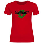 FCK Grüne T-Shirt 'Dummheit hat eine Farbe' Damen PatriotenPrint