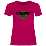 FCK Grüne T-Shirt 'Dummheit hat eine Farbe' Damen PatriotenPrint