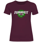 FCK Grüne T-Shirt 'Dummheit hat eine Farbe' Damen PatriotenPrint