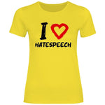 Lustiges T-Shirt 'I love Hatespeech' Damen PatriotenPrint