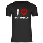 Lustiges T-Shirt 'I love Hatespeech' Herren PatriotenPrint