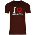 Lustiges T-Shirt 'I love Hatespeech' Herren PatriotenPrint