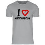 Lustiges T-Shirt 'I love Hatespeech' Herren PatriotenPrint