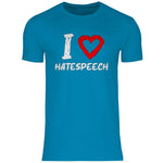 Lustiges T-Shirt 'I love Hatespeech' Herren PatriotenPrint