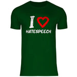 Lustiges T-Shirt 'I love Hatespeech' Herren PatriotenPrint