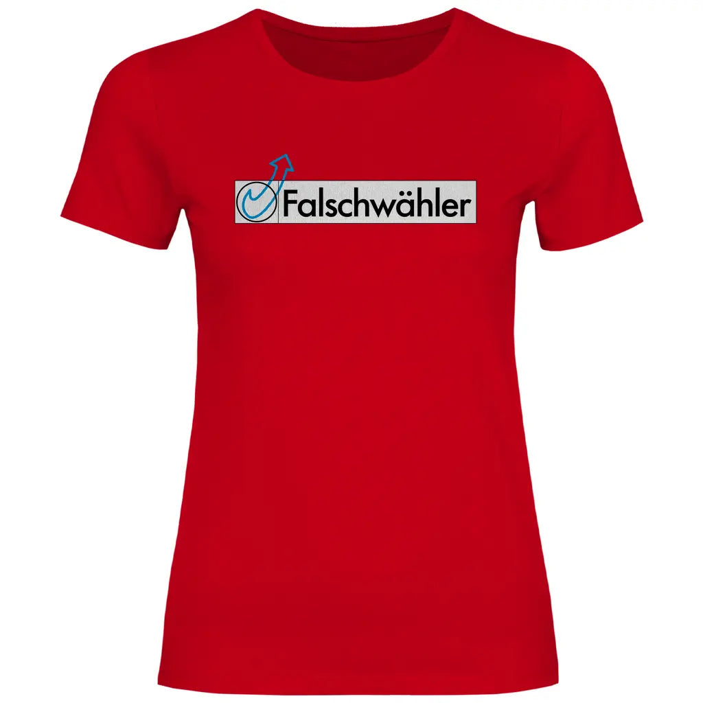 Politik T-Shirt 'Falschwähler' Damen