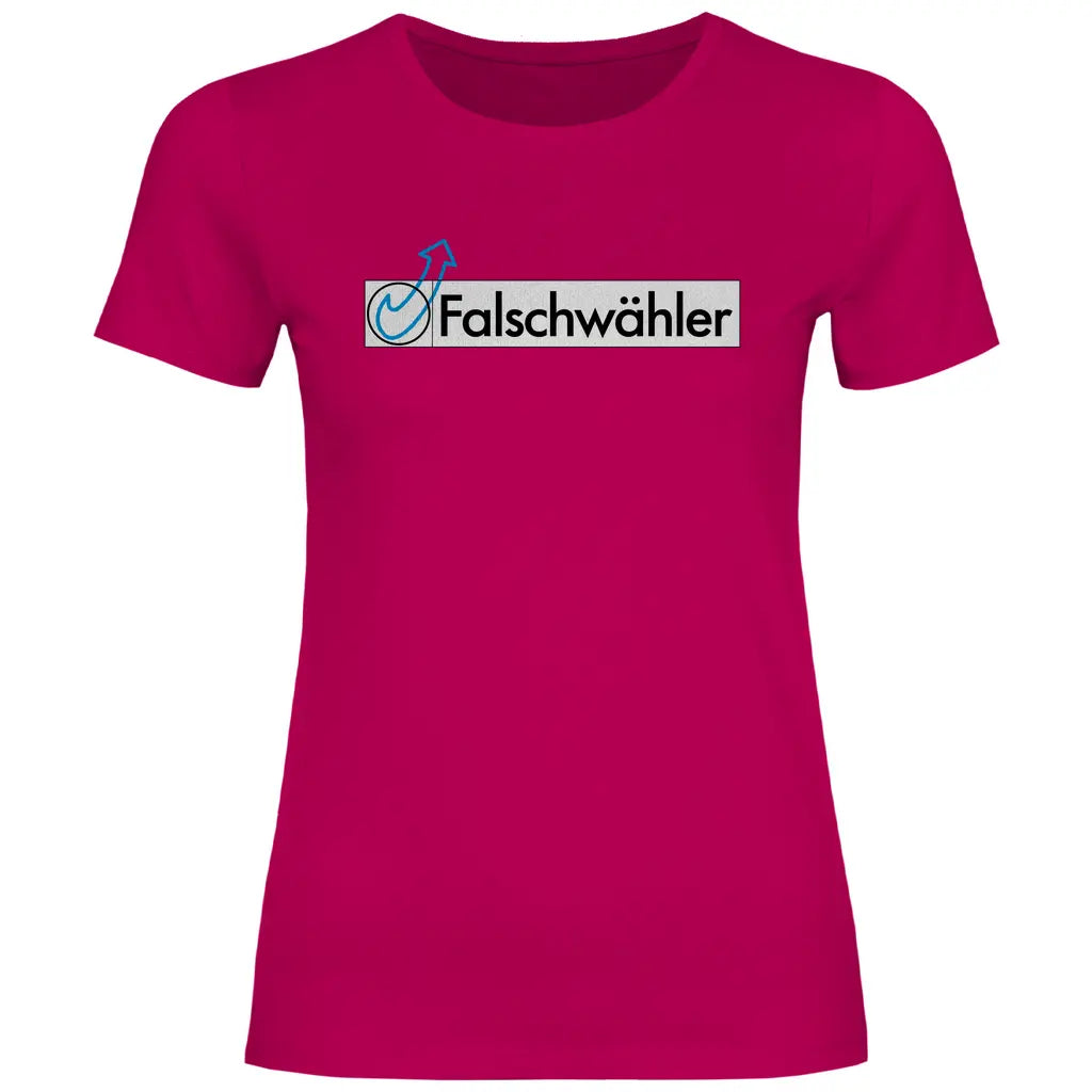 Politik T-Shirt 'Falschwähler' Damen