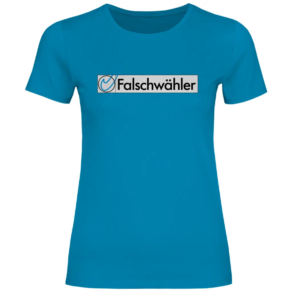 Politik T-Shirt 'Falschwähler' Damen