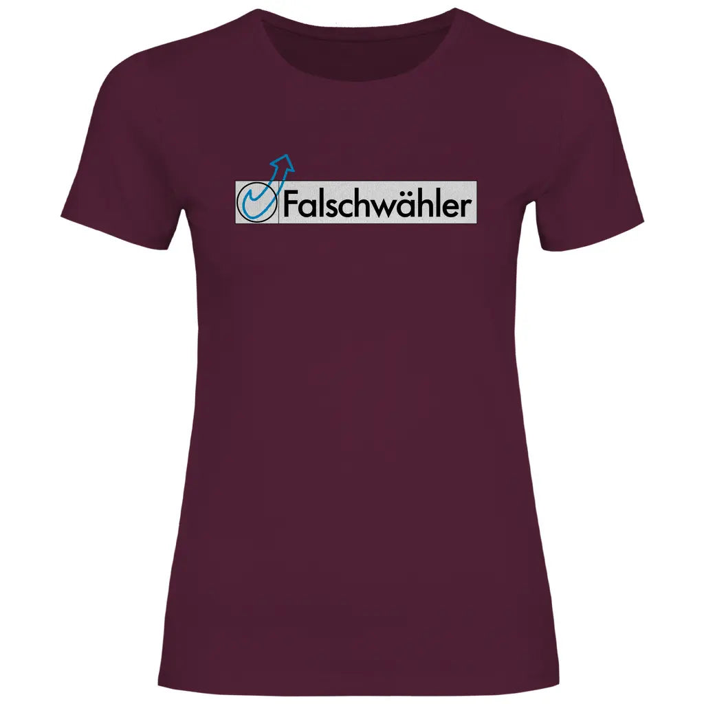 Politik T-Shirt 'Falschwähler' Damen