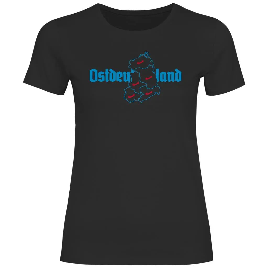 Politik T-Shirt 'Ostdeutschland' Damen - PatriotenPrint