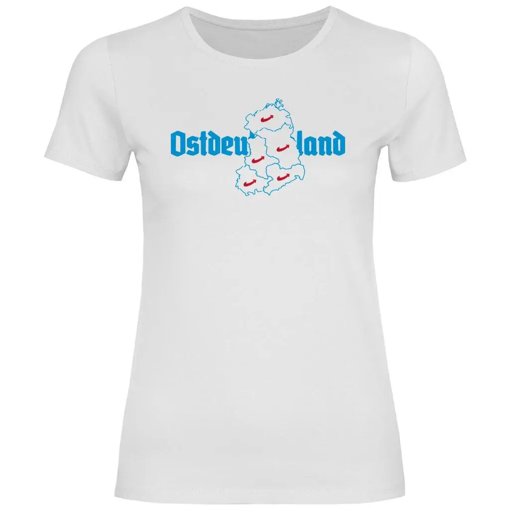 Politik T-Shirt 'Ostdeutschland' Damen - PatriotenPrint
