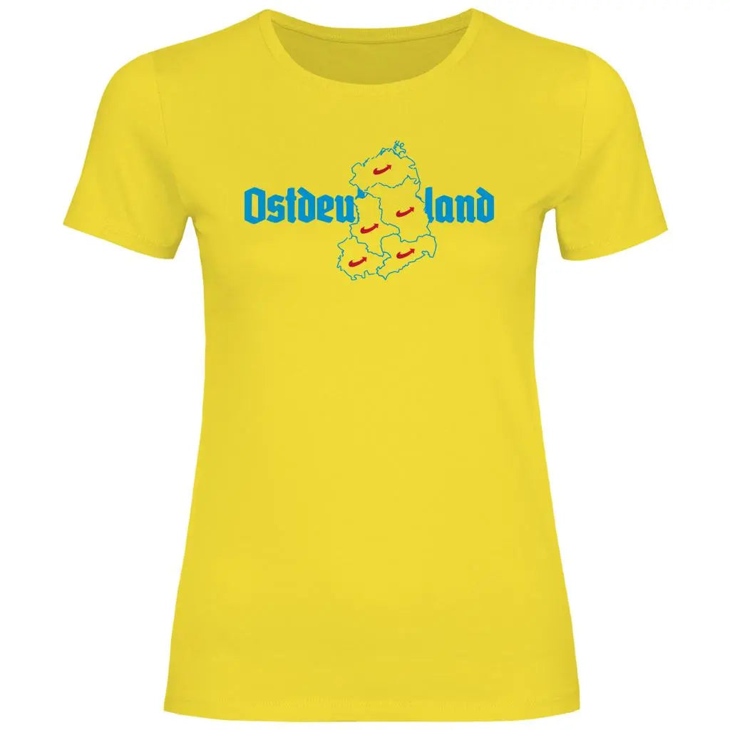 Politik T-Shirt 'Ostdeutschland' Damen - PatriotenPrint