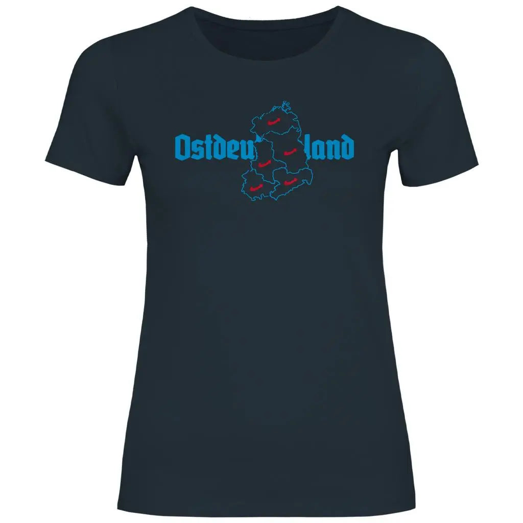 Politik T-Shirt 'Ostdeutschland' Damen - PatriotenPrint
