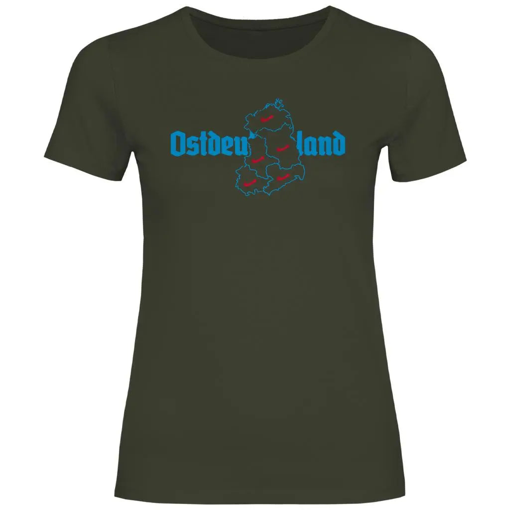 Politik T-Shirt 'Ostdeutschland' Damen - PatriotenPrint