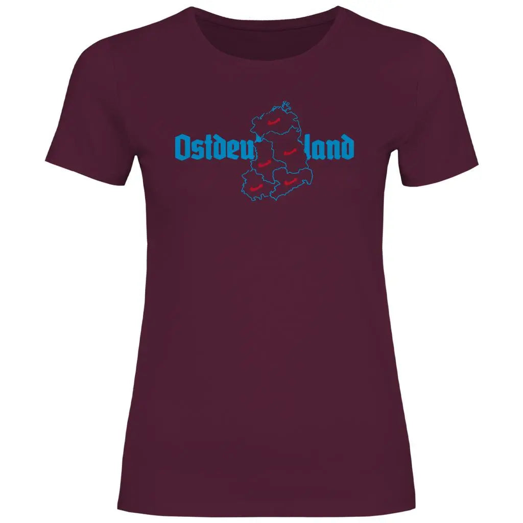 Politik T-Shirt 'Ostdeutschland' Damen - PatriotenPrint