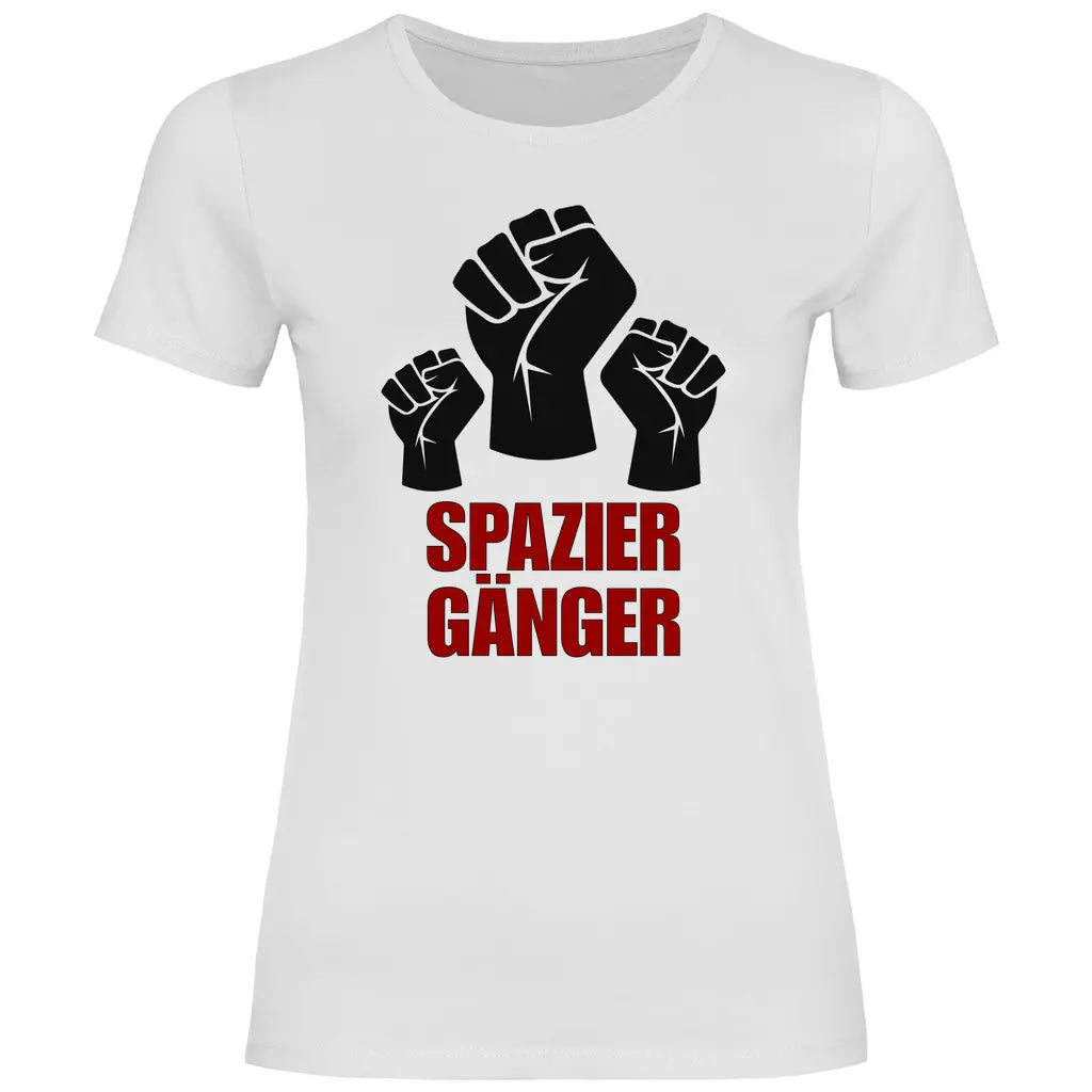 Protest T-Shirt 'Spaziergänger' Damen