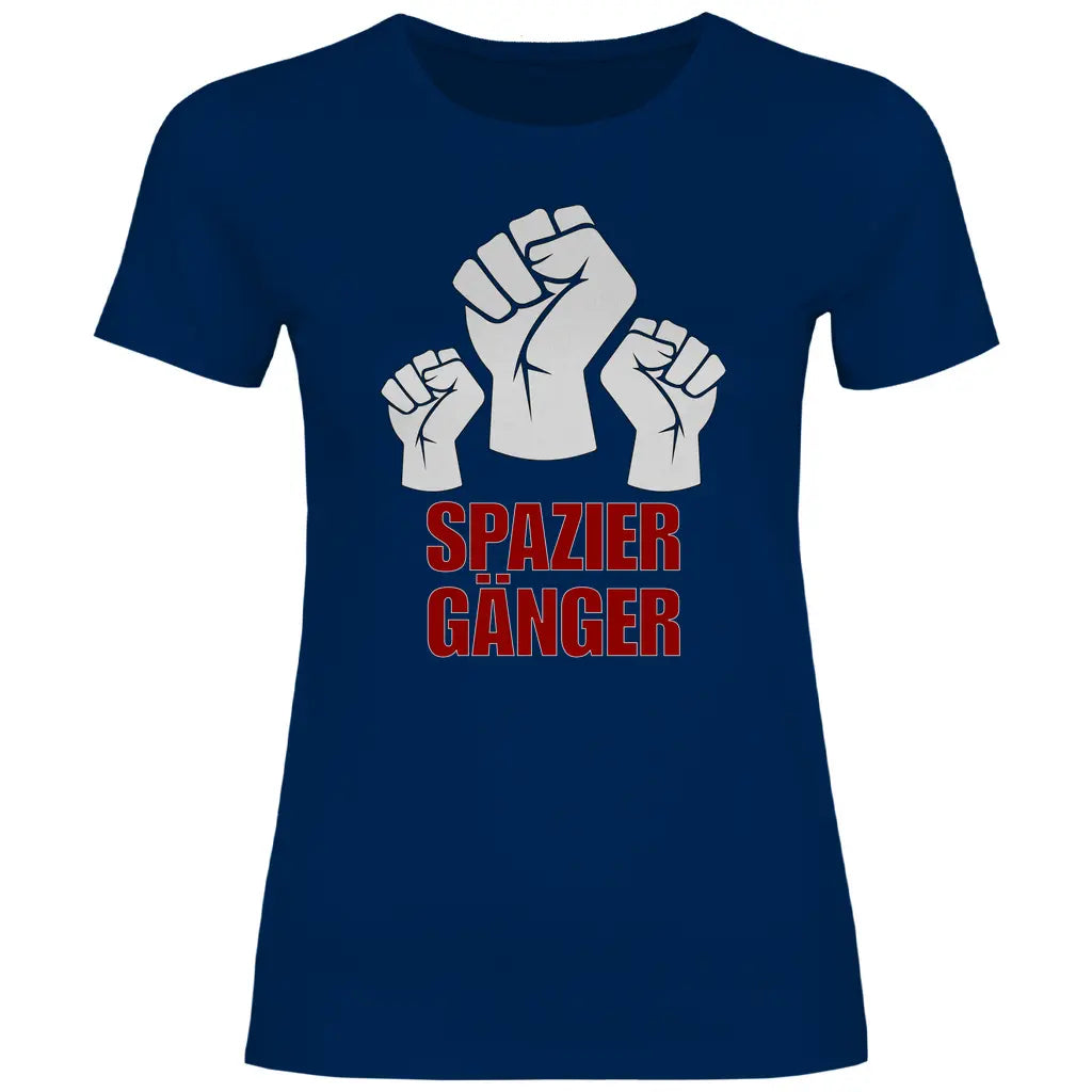 Protest T-Shirt 'Spaziergänger' Damen