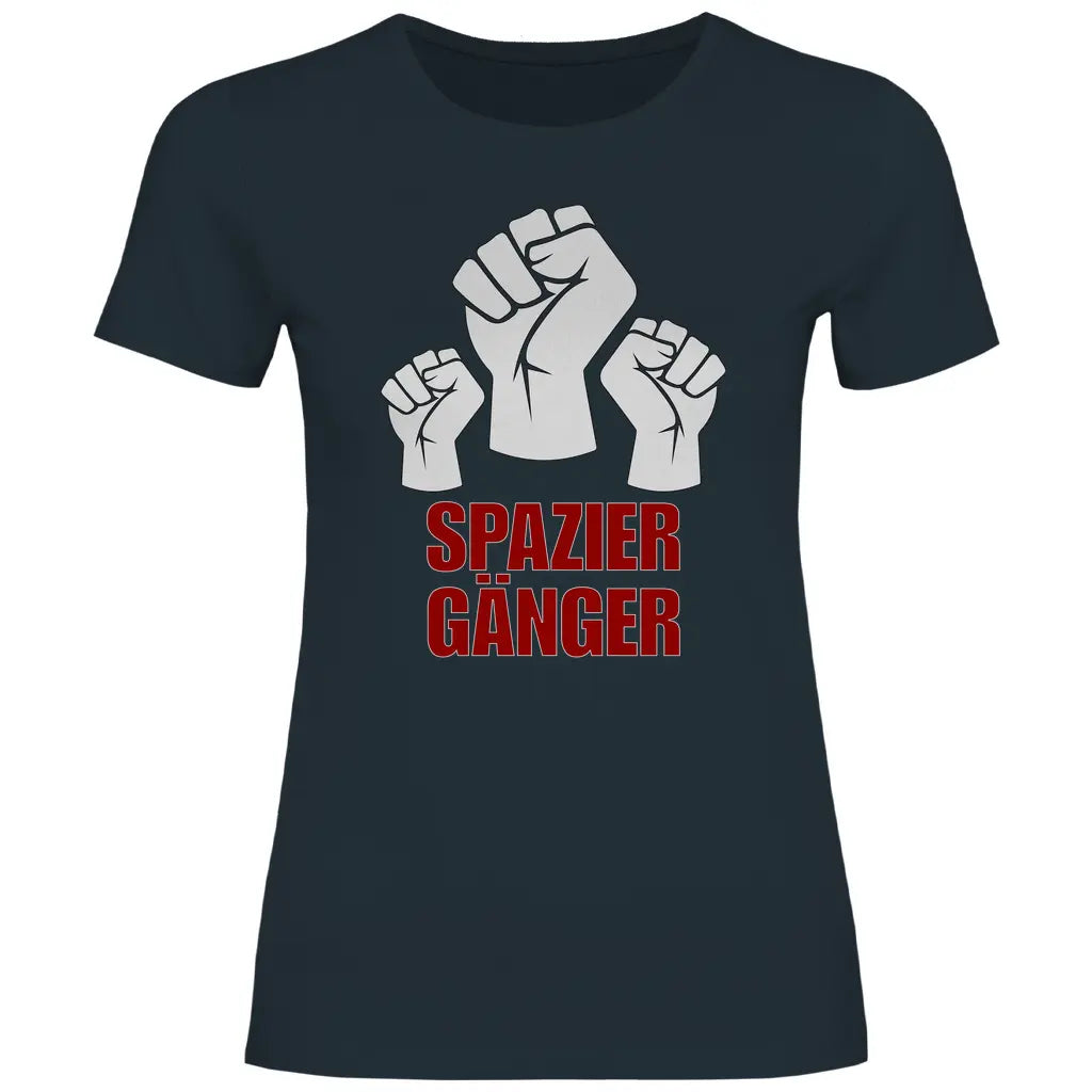Protest T-Shirt 'Spaziergänger' Damen