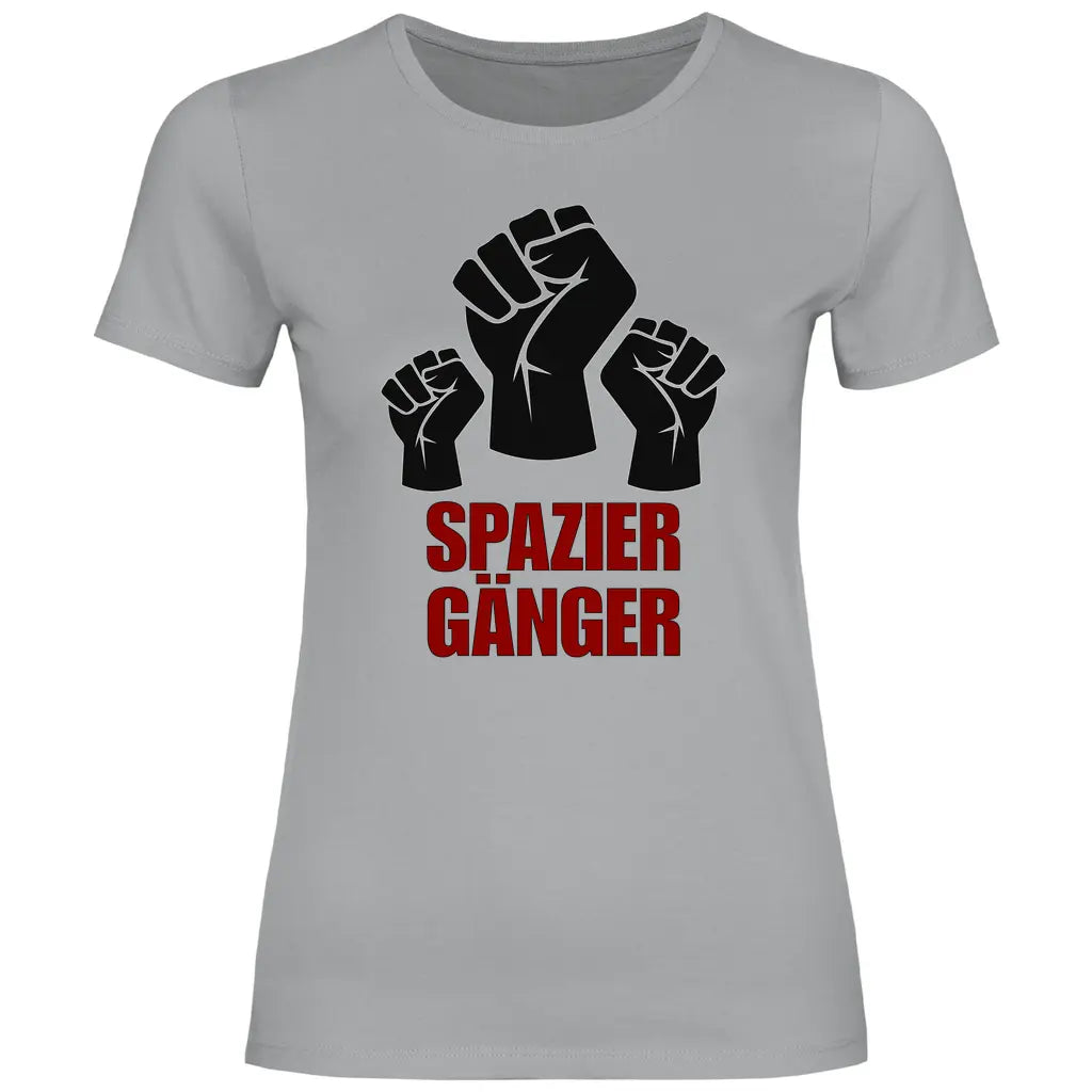 Protest T-Shirt 'Spaziergänger' Damen