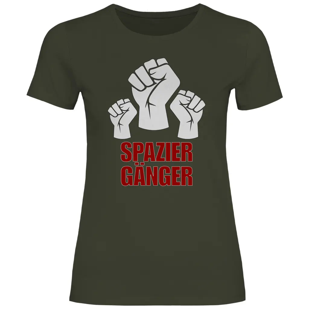 Protest T-Shirt 'Spaziergänger' Damen