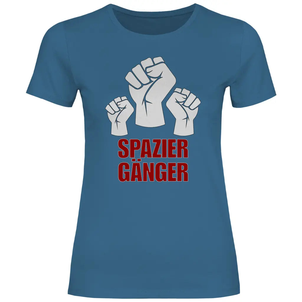 Protest T-Shirt 'Spaziergänger' Damen