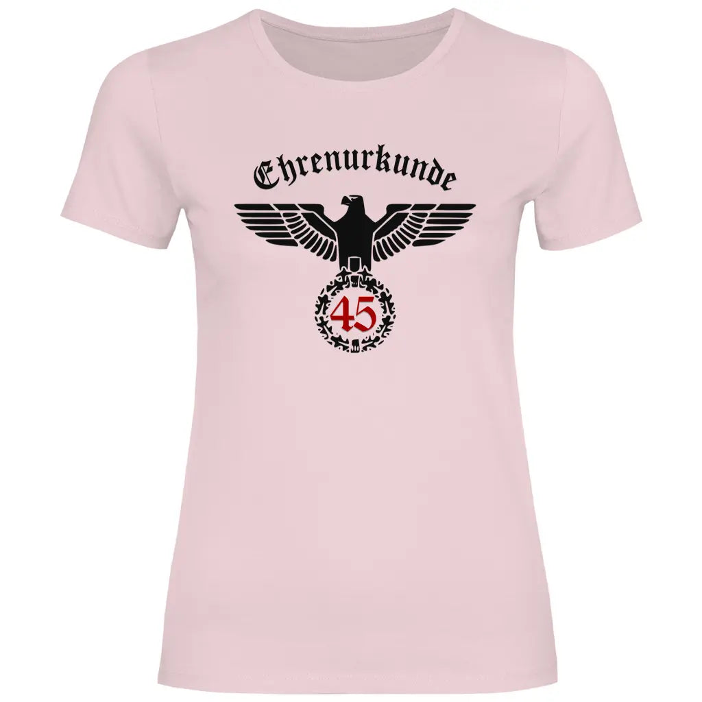 Reichsadler T-Shirt 'Ehrenurkunde 45' Damen