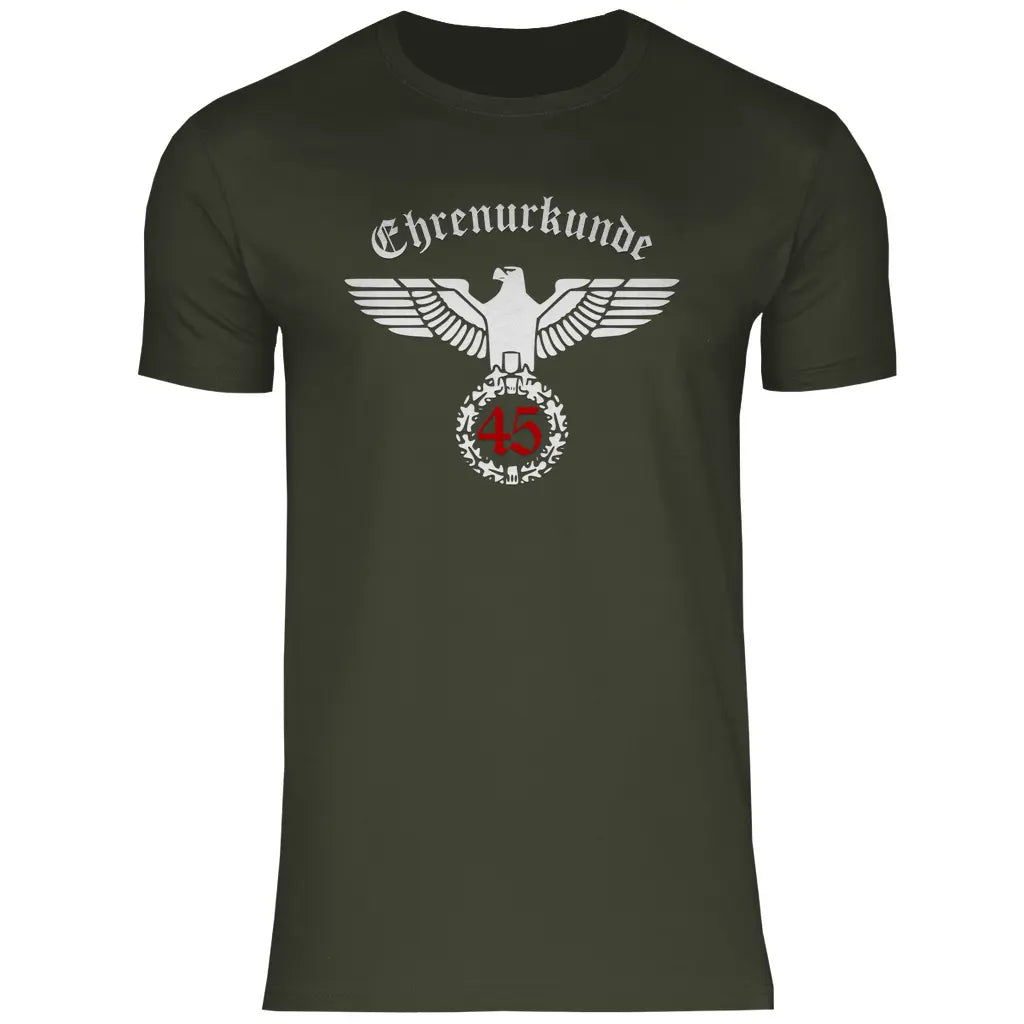 Reichsadler T-Shirt 'Ehrenurkunde 45' Herren