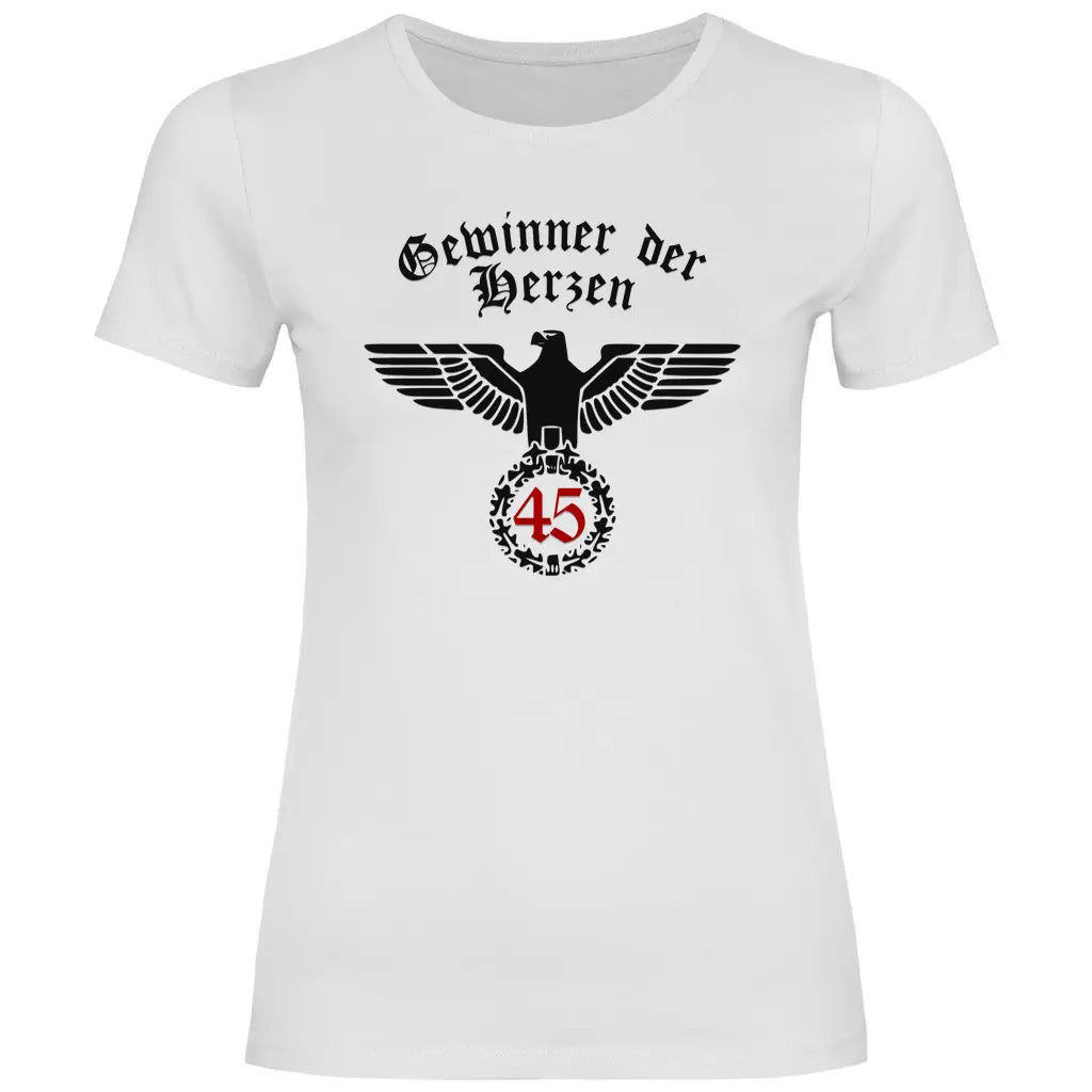 Reichsadler T-Shirt 'Gewinner der Herzen 45' Damen