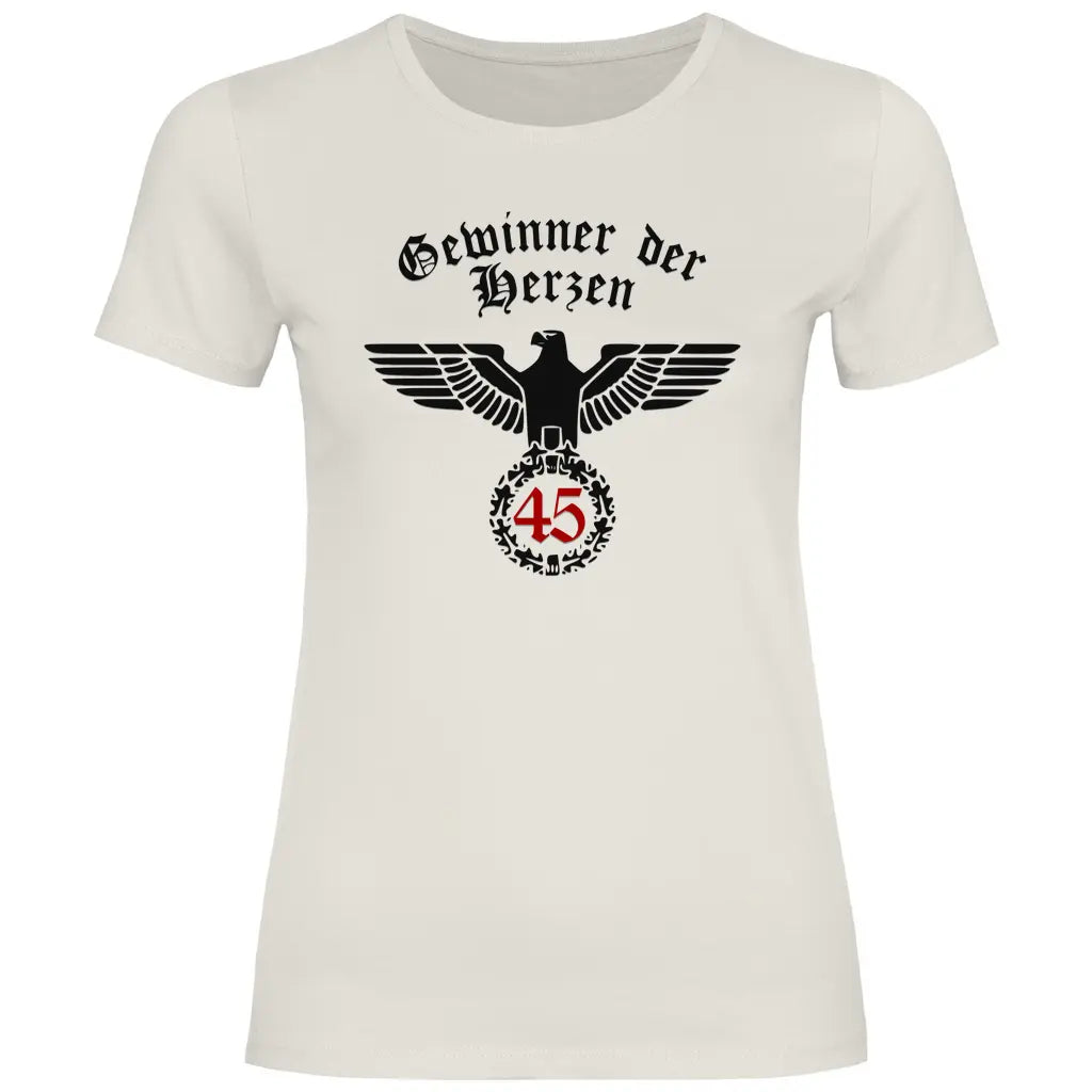 Reichsadler T-Shirt 'Gewinner der Herzen 45' Damen