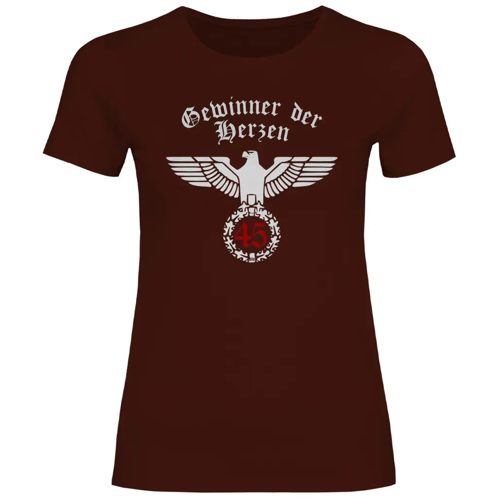 Reichsadler T-Shirt 'Gewinner der Herzen 45' Damen