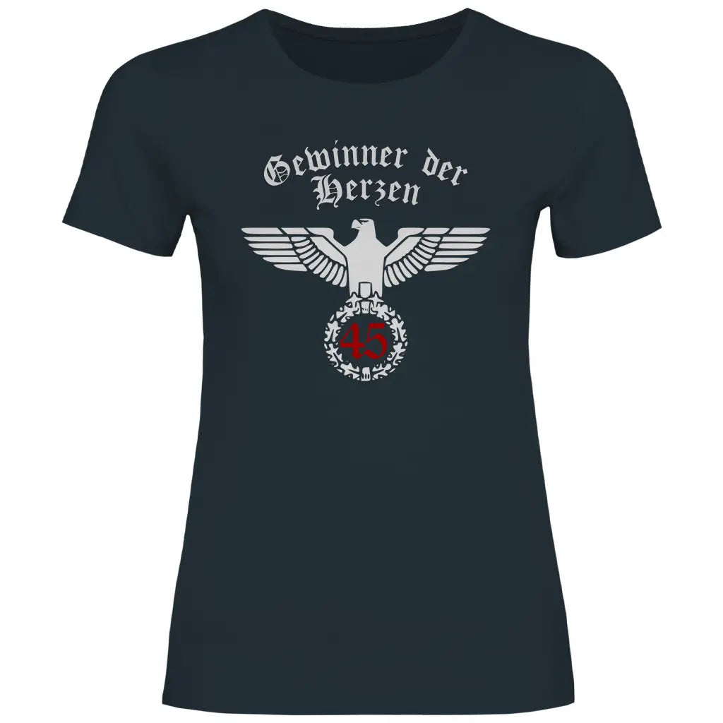 Reichsadler T-Shirt 'Gewinner der Herzen 45' Damen