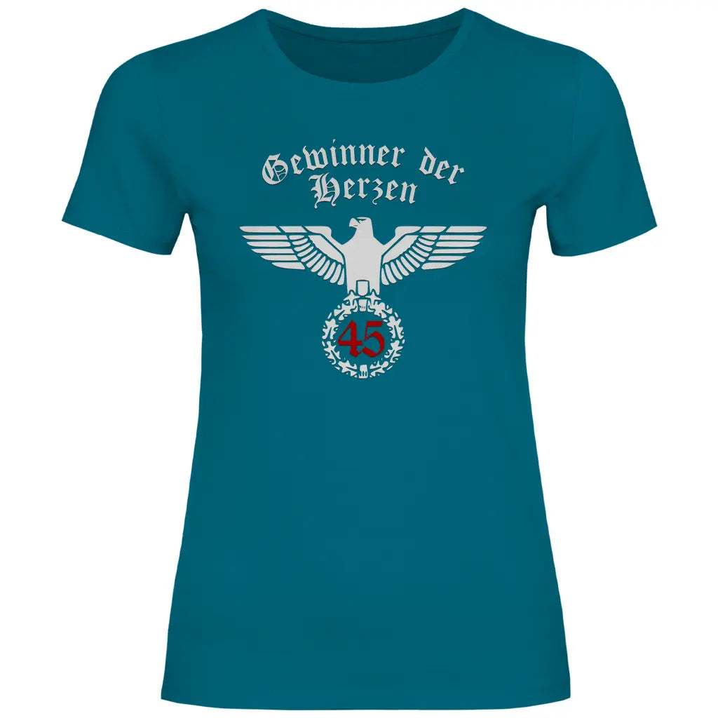 Reichsadler T-Shirt 'Gewinner der Herzen 45' Damen