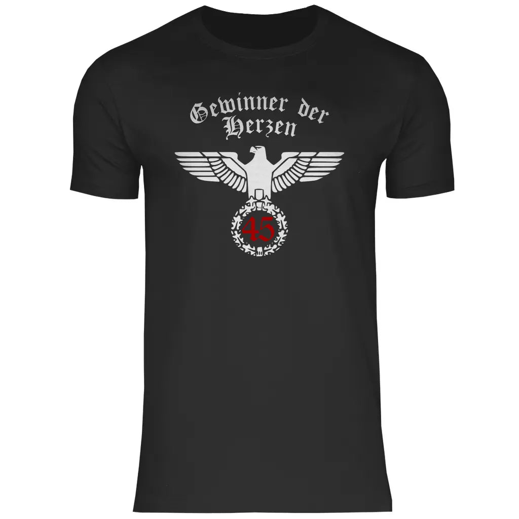 Reichsadler T-Shirt 'Gewinner der Herzen 45' Herren